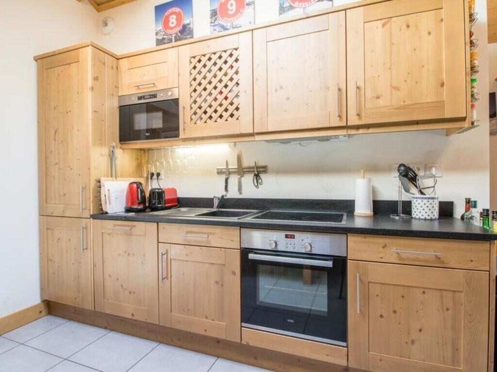 Modern 3 Bed Penthouse Apartment, Balcony & Garage, Close To Village & Ski Bus Samoëns Dış mekan fotoğraf